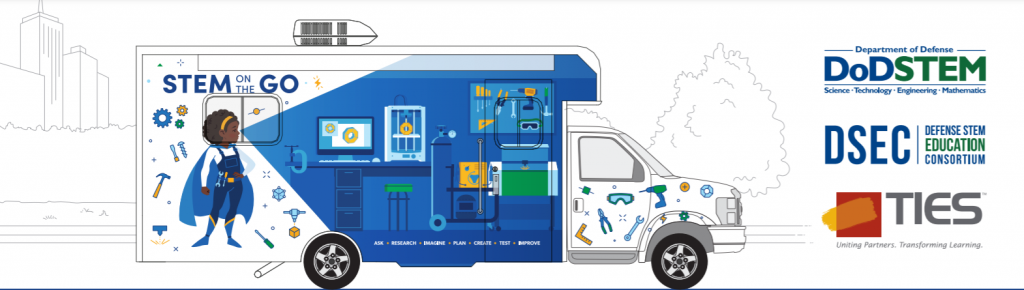 STEM ON THE GO VAN Illustration